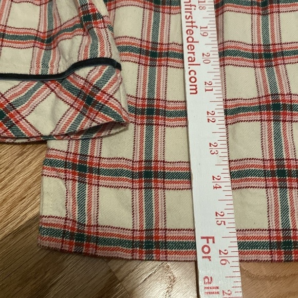Marine Layer Pajama Top Flannel Classic Red Plaid Womens M warm cozy Winter - Picture 9 of 10